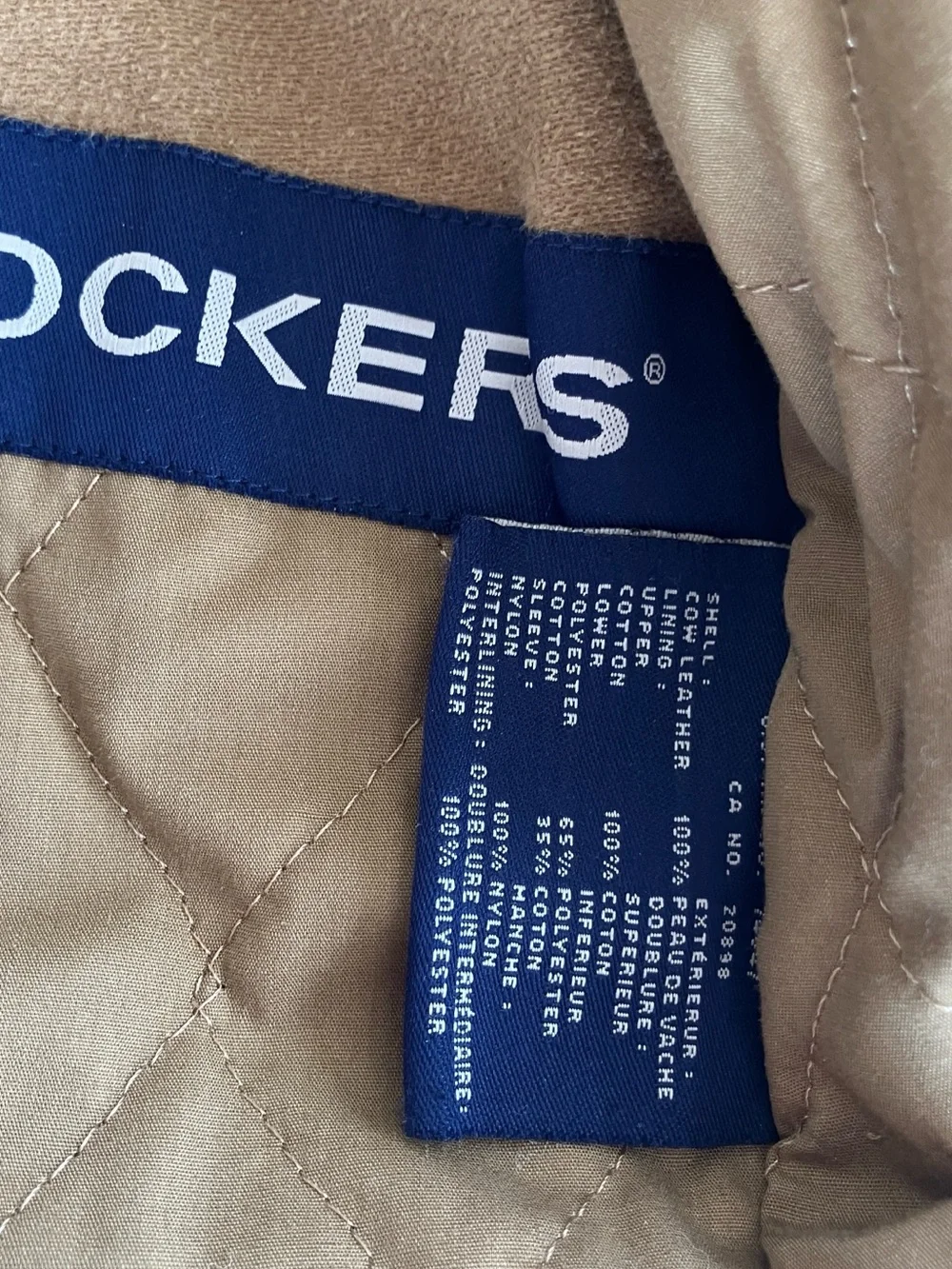 Dockers genuine black  leather coat XL men’s , lining is poly ,cotton, like new